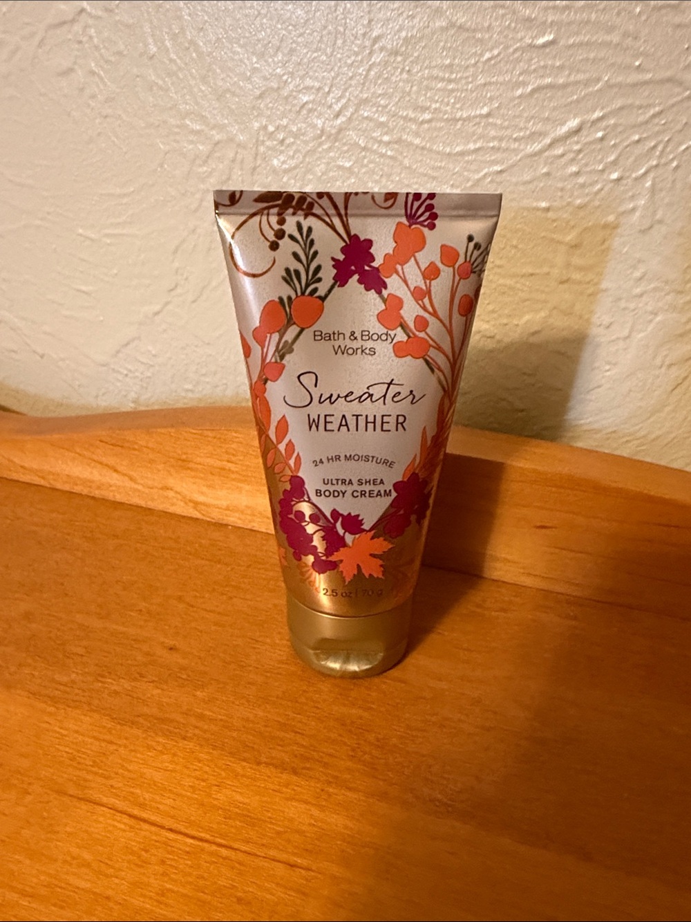 Bath & Body Works Sweater Weather Ultra Shea Body Cream - Pink, Orange, Gold